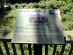 This sign details the routes taken by the Benge and Bell detachments.