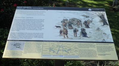 Trail of Tears Interpretive Sign