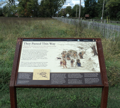 Trail of Tears
                    sign at Stones River Civil War Battlefield