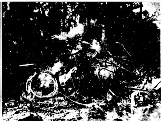 Bessie Coleman's crashed and burned plane