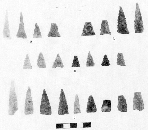 East Nashville Mounds Mississippian points