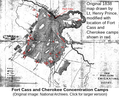 Fort Cass and Cherokee Concentration Camps