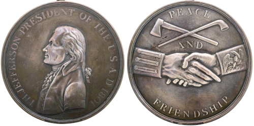 Jefferson Indian Peace Medal