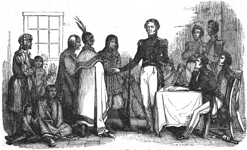 General Winfield Scott Addressing The Cherokees In Council